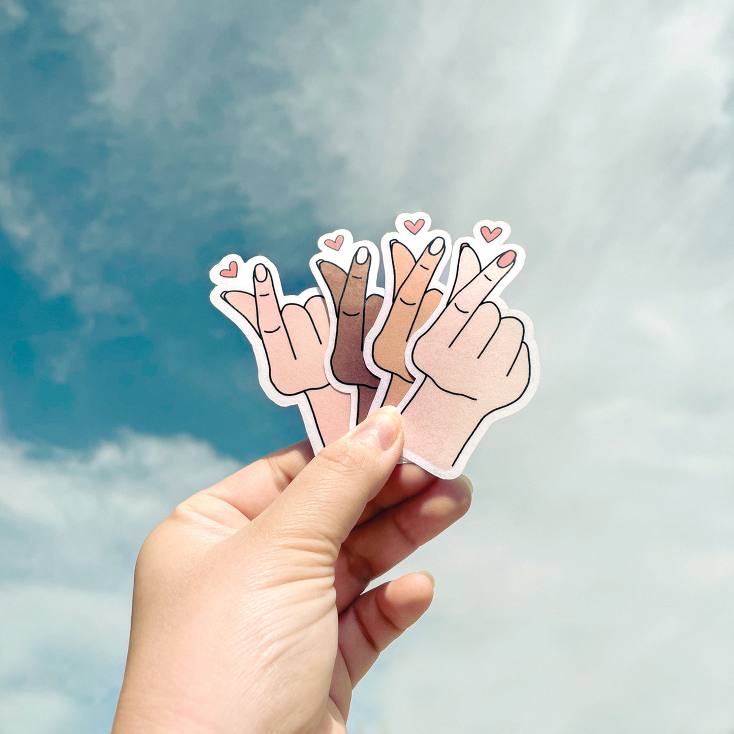 Korean Love Sign Bundle Sticker