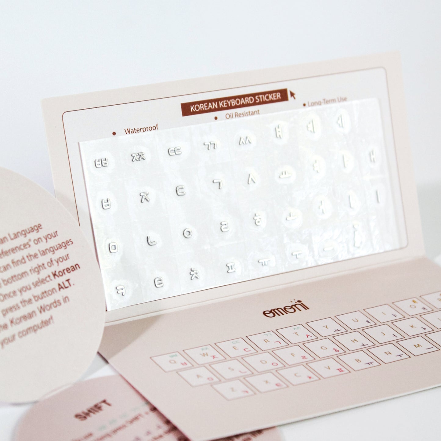 Korean Keyboard Seamless Sticker Version 2.5