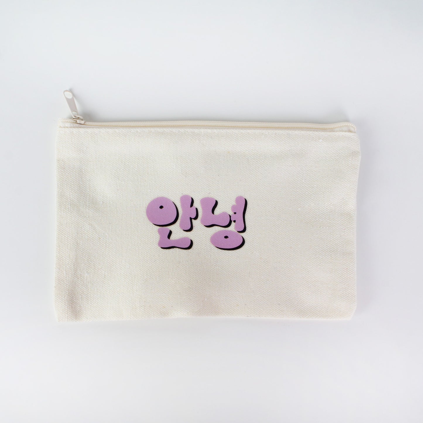 Canvas Pouch Storage Korean Words Collection