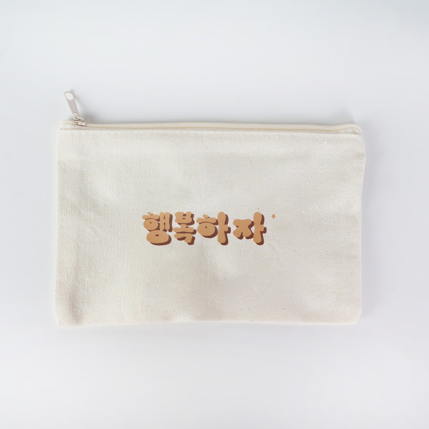 Canvas Pouch Storage Korean Words Collection