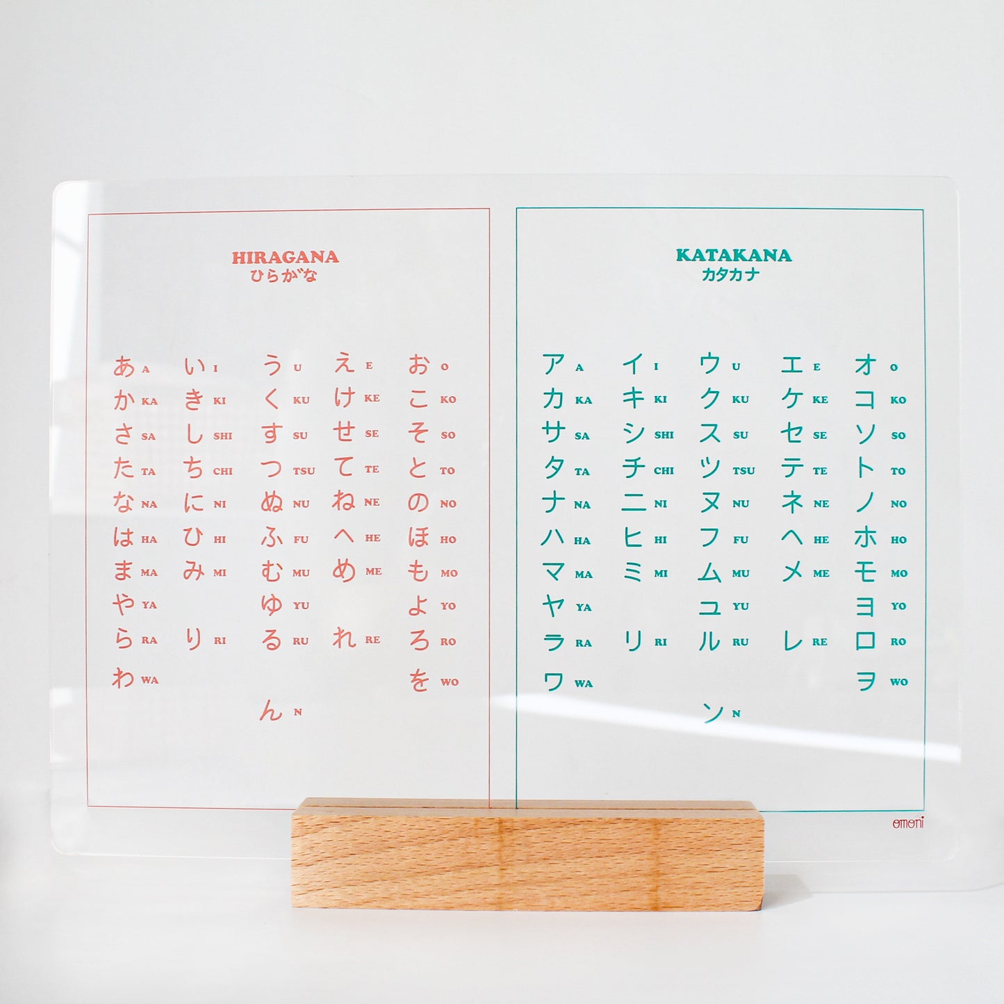 Japanese Alphabet Reusable Board